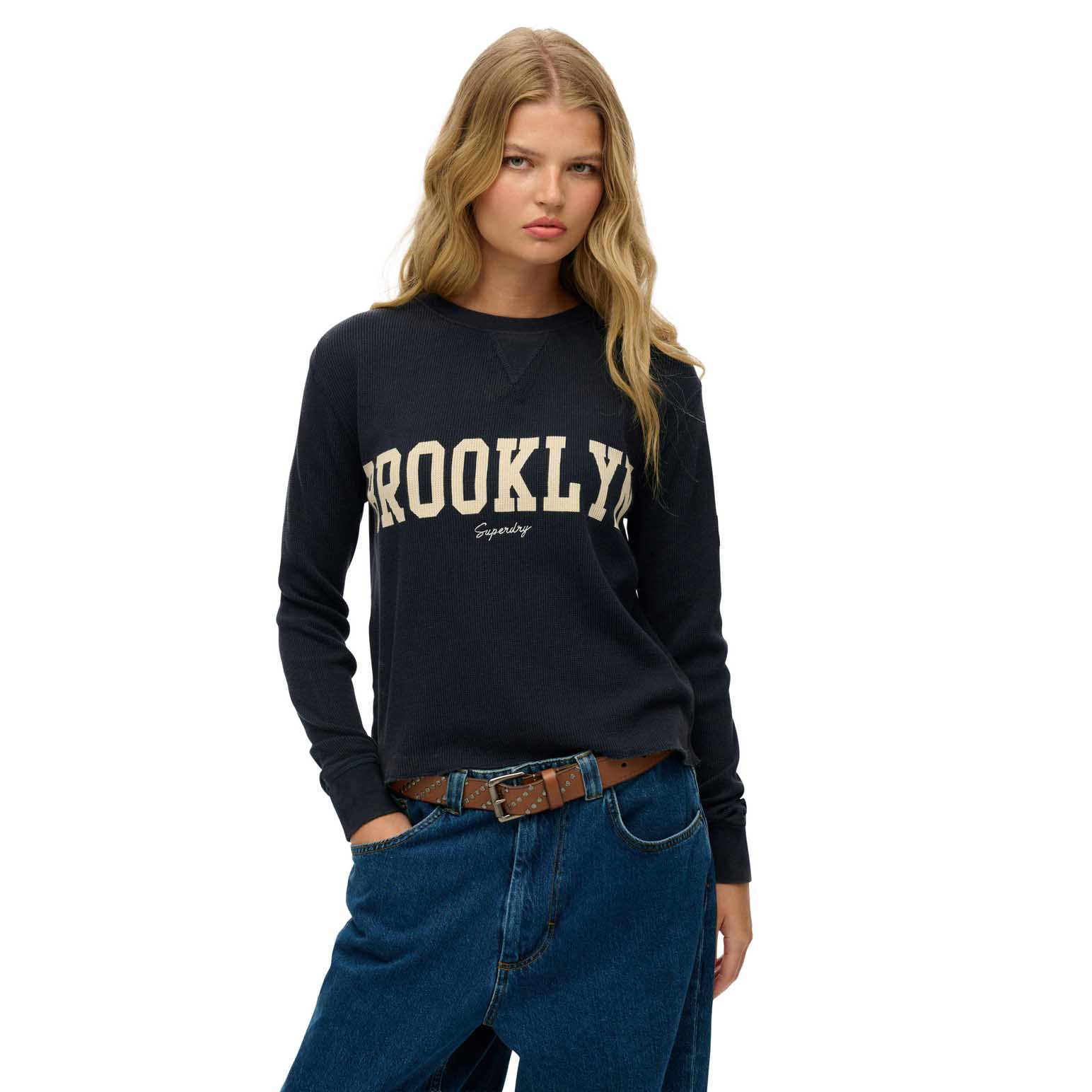 Superdry Ath Essential Graphic LS Top